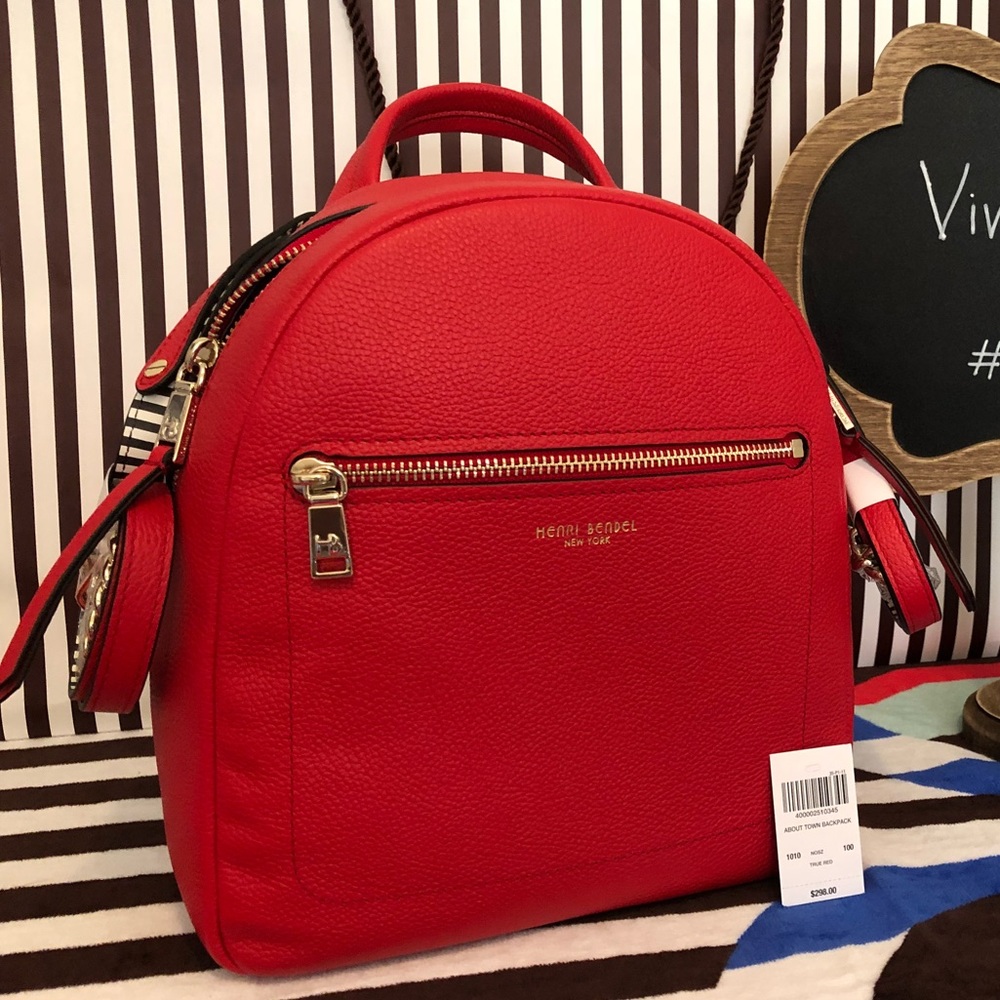 About Town Backpack Red